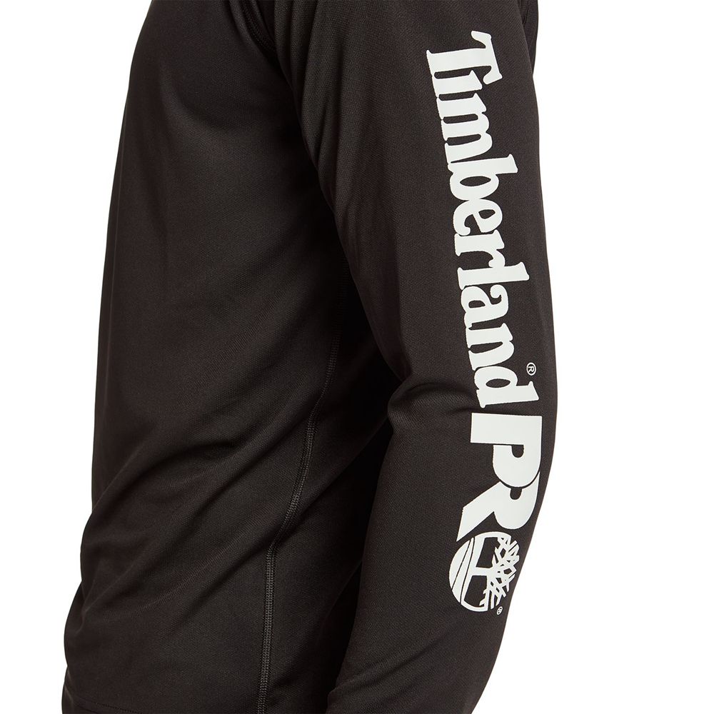 Timberland Mens Sweatshirts PRO® Wicking Good Hoodie - Black - India ME0428591